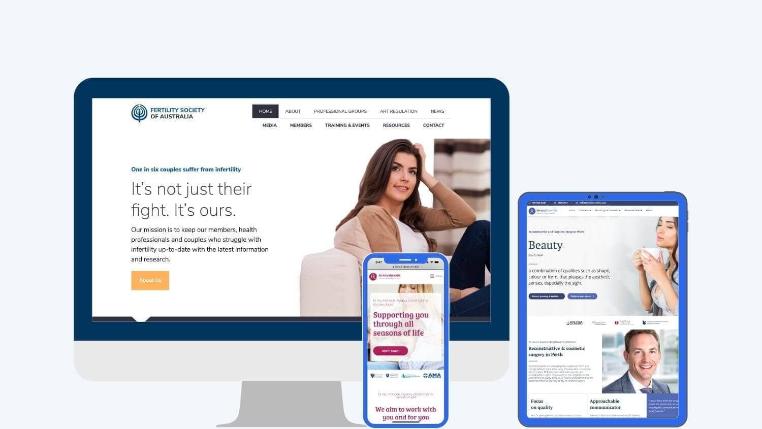 Beautiful medical websites