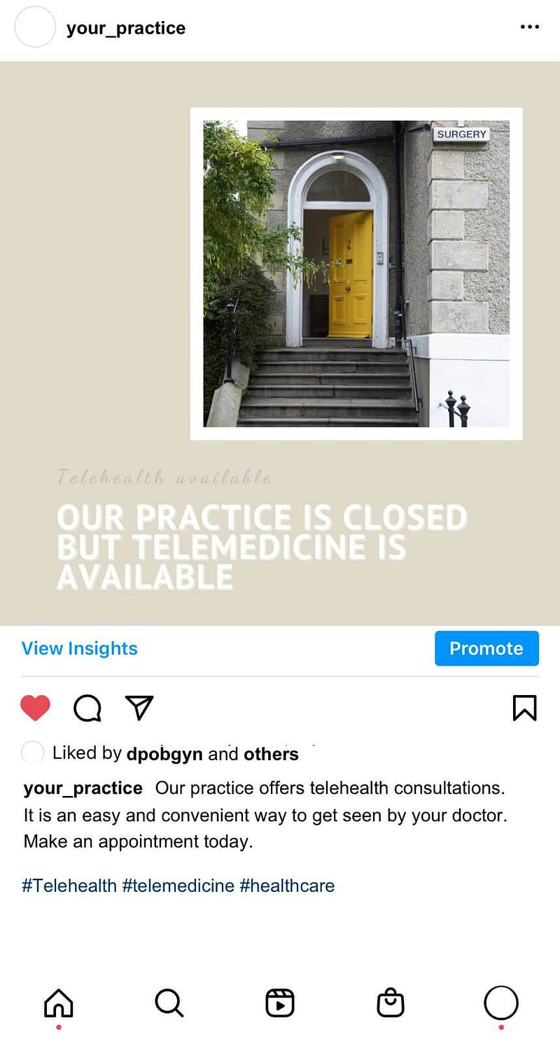 free social media posts for OB-GYN